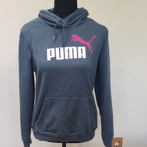PUMA Women's  Hoodie with Pink Logo